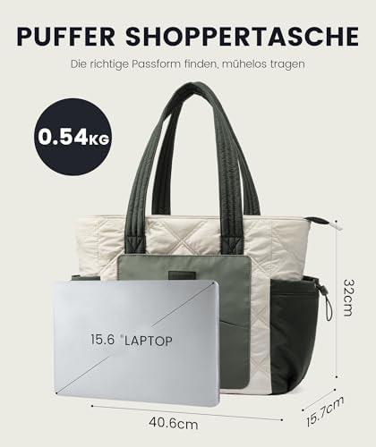41tanxpxwol. ac .jpg LOVEVOOK Große Arbeitstasche für Damen mit Laptoptasche und Bürotasche OEKO-TEX STANDARD 100 Reise-Re Modelo LOVEVOOK Le