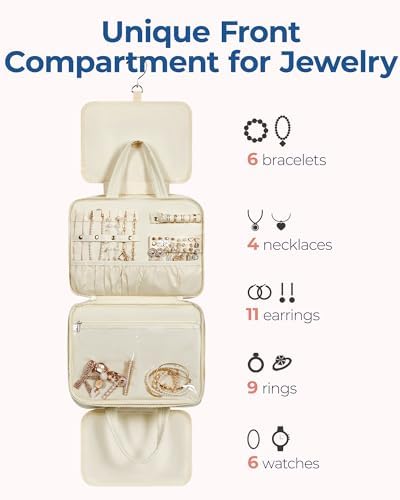 41tuavxt pl. ac 1.jpg Bagsmart Großkulturtasche für Damen zum Aufhängen | Bagsmart Reisepuffer Kosmetiktasche Dame | Bagsmart Schmuck Organiz