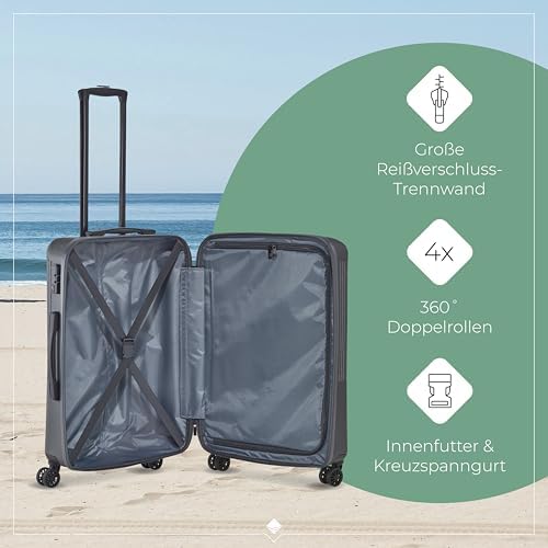 41uozghryxl. ac .jpg Travelite Beautycase Hartschale Handgepäck, 36 cm, 17 Liter - Kosmetikkoffer mit Organizer- und Aufsteckfunktion für Rei