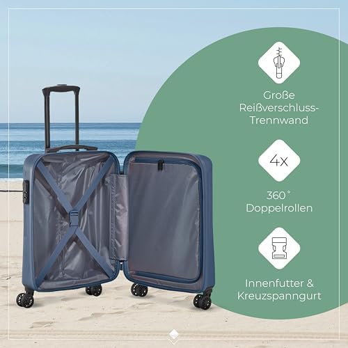 41uqmag7iql. ac .jpg Travelite Beautycase Hartschale Handgepäck, 36 cm, 17 Liter - Kosmetikkoffer mit Organizer- und Aufsteckfunktion für Rei
