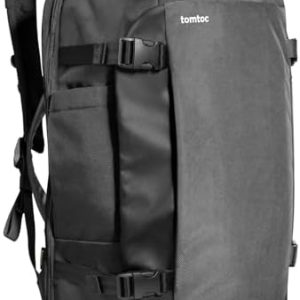 Tomtoc 40L Reiserucksack TSA Freundlich Bordgepäck für Reise Weekender und Trip, 15,6-17 Zoll Laptop Platz, Wasserabweis