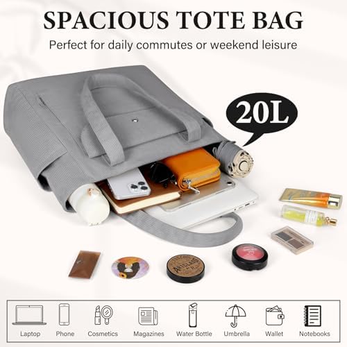 41v2z88ebml. ac .jpg IGOLUMON Handtaschen Damen mit Reißverschluss und Magnetischer Druckknopf für Arbeit und Reisen - Große Tasche zum Trage