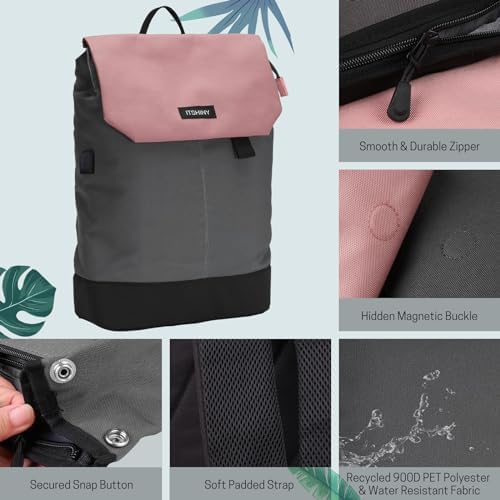 41vdyowdirl. ac .jpg ITSHINY Rucksack Damen Wasserdicht Anti Diebstahl 16L für Ausflüge Uni Schule & Büro - Laptopfach 15,6 Zoll