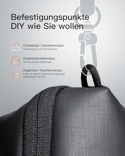 41w9zfpu3ol. ac .jpg Portabler Kabeltasche Inateck, Spritzwassergeschützte Organisator für Elektronik, Reisezubehör, Kabel, Power Banks, Hubs