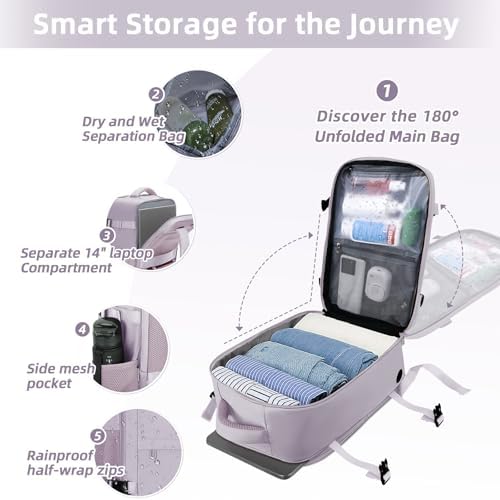 41wmshuc0kl. ac .jpg Cmezevi Reiserucksack 20L für Business und Reisen - Beige