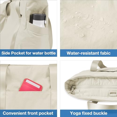 41y2jzkltxl. ac .jpg Bagsmart Damen Wasserdichte Einkaufstasche für Arbeit und Reisen mit vielen Taschen