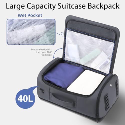 41ygzejdyml. ac .jpg HOMIEE Reiserucksack 40L Herren Wasserdicht Laptoprucksack Kabinenrucksack Trip Weekender Trip Camping