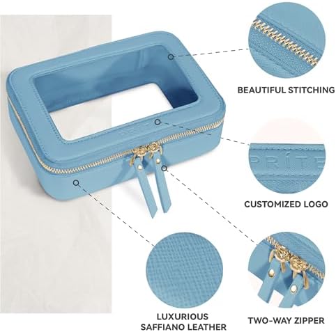 41z hkqddql. ac .jpg Prite Transparent Kosmetiktasche Durchsichtig Kulturtasche Damen Reise Organizer Wasserdicht Auto Organizer