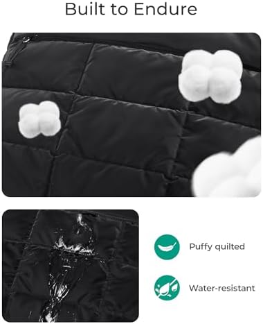 41z7z lzbll. ac .jpg BagSmart Wasserabweisende Puffer Reisetasche für Damen zum Weekender und Sport | BagSmart kleine Sporttasche mit Schuhf