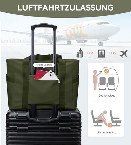 41zislalacl. ac .jpg KALIDI FANCY FOREST Groß Mit 15,6 Zoll Laptopfach Handtasche FüR Arbeit Uni Reisen
