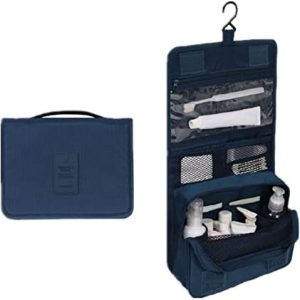 Bansga faltbarer Reise Kulturbeutel | Platzsparende Toilettentasche mit Tragegriff | Multifunktionale Tasche für Herren