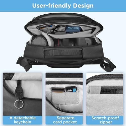 41zrz7itz1l. ac .jpg DSLR Kameratasche wasserdicht mit Stativhalterung Umhängetasche für Fotografen (Schwarz)