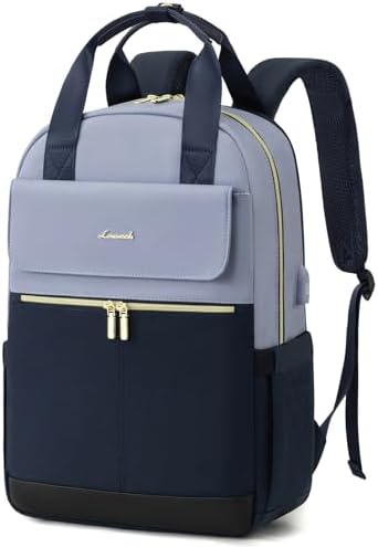 41a2jcpyijl. ac .jpg LOVEVOOK Damen Rucksack, 15,6 Zoll Laptop Schulrucksack, Wasserdicht, Reiserucksack, Beige OEKO-TEX STANDARD 100
