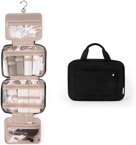 41aykz2sjtl. ac .jpg Bagsmart Kulturbeutel für Damen zum Aufhängen, Transparente Kosmetiktasche, Reisetaschentasche