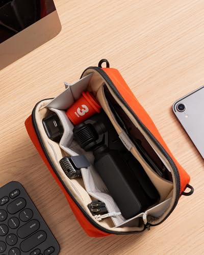 41b4lvowurl. ac .jpg Portabler Kabeltasche Inateck, Spritzwassergeschützte Organisator für Elektronik, Reisezubehör, Kabel, Power Banks, Hubs