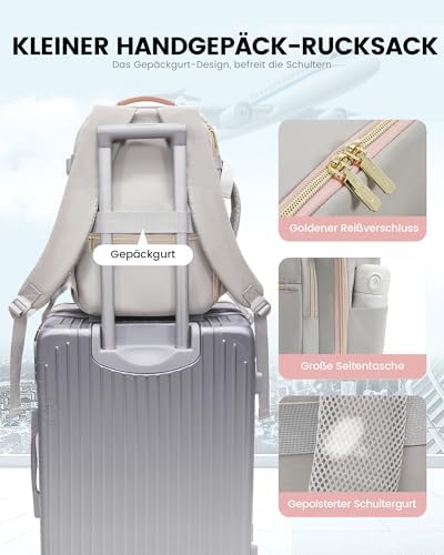 41b93nd3yxl. ac .jpg LOVEVOOK Ryanair Handgepäck für Damen Herren | Carry On Tasche 40x30x20cm | Eurowings Wizz Cabine Richtung | Laptop Komp