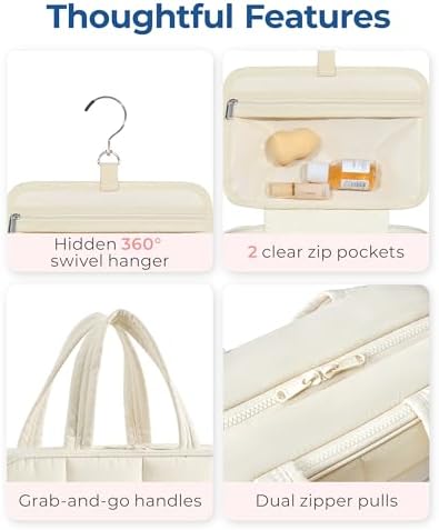 41bqfjwnll. ac 1.jpg Bagsmart Großkulturtasche für Damen zum Aufhängen | Bagsmart Reisepuffer Kosmetiktasche Dame | Bagsmart Schmuck Organiz