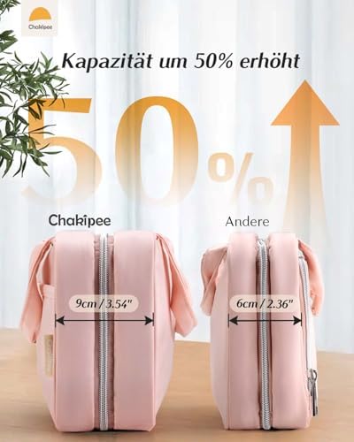 41cto sa27l. ac .jpg Chakipee Wasserdichte Reisekulturbeutel zum Aufhängen für Damen – Leichte Waschtasche mit Klarfenster, Ideal für Make-up