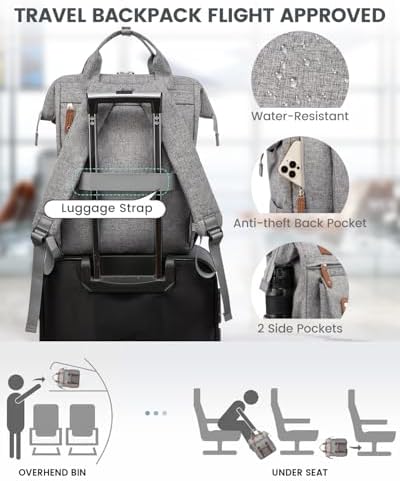 41cgwj1au5l. ac .jpg LOVEVOOK Damen Wasserdicht Schulrucksack Schwarzujetzt shoppen! OEKO-TEX STANDARD 100