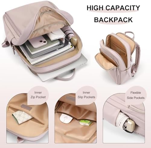 41dcdg5xhnl. ac .jpg GOLF QUALITY Damen Schultasche Laptop Rucksack 14 Zoll für Schule und Arbeit mit>Notebookfach 11.3 L Reisegeeignet