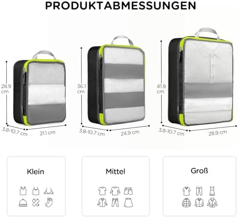 41doz3eyqrl. ac .jpg Cipway Kompression Koffer Organizer Set für Reiseorganizer
