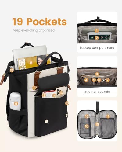 41doztv6o6l. ac .jpg LOVEVOOK Damen Wasserdicht Schulrucksack Schwarzujetzt shoppen! OEKO-TEX STANDARD 100