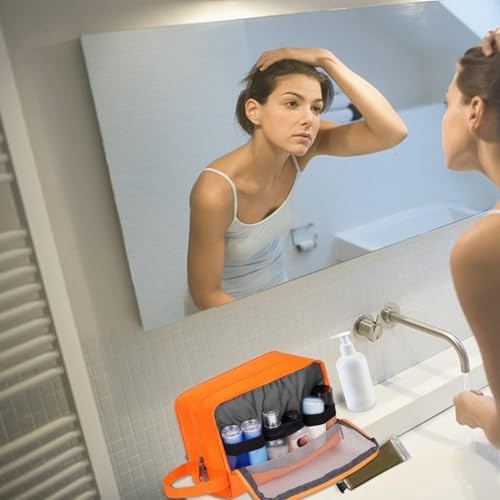 41dvgomomhl. ac .jpg WANDF Kulturbeutel Damen Reise Kulturbeutel Toilettenorganizer Kulturbeutel Kosmetiktasche