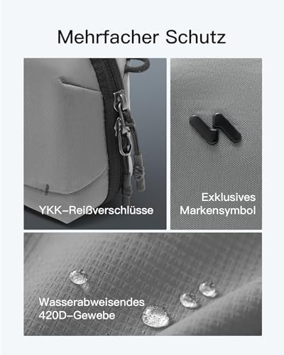 41efqusooll. ac .jpg Portabler Kabeltasche Inateck, Spritzwassergeschützte Organisator für Elektronik, Reisezubehör, Kabel, Power Banks, Hubs