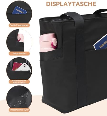 41eiioscagl. ac .jpg KALIDI FANCY FOREST Groß Mit 15,6 Zoll Laptopfach Handtasche FüR Arbeit Uni Reisen