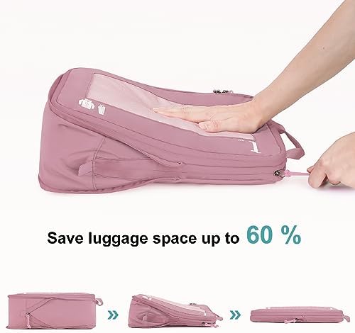 41ejk0erjul. ac .jpg ECOHUB 5 Teilige Kompression Koffer Organizer Set für Reiseglobalrecyclemax