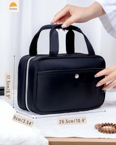 41fvame yl. ac .jpg Chakipee Wasserdichte Reisekulturbeutel zum Aufhängen für Damen – Leichte Waschtasche mit Klarfenster, Ideal für Make-up