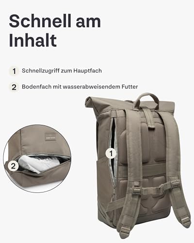 41gclbprmwl. ac .jpg Johnny Urban Rucksack Damen und Herren - Allen Medium - Wasserabweisend - Mit Laptopfach für Uni, Fahrrad und Business -