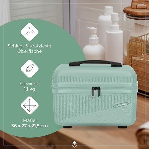 41grihw4bjl. ac .jpg Travelite Beautycase Hartschale Handgepäck, 36 cm, 17 Liter - Kosmetikkoffer mit Organizer- und Aufsteckfunktion für Rei