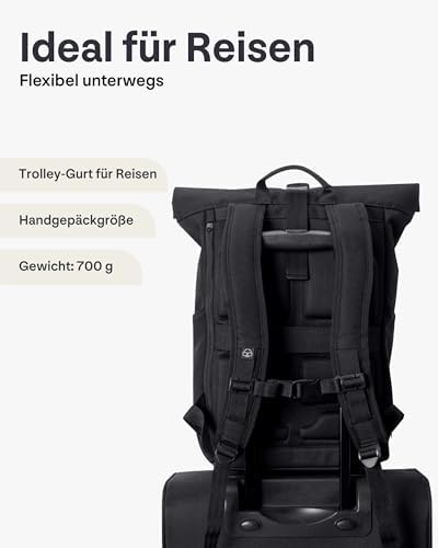 41gw zfpihl. ac .jpg Johnny Urban Rucksack Damen und Herren - Allen Medium - Wasserabweisend - Mit Laptopfach für Uni, Fahrrad und Business -