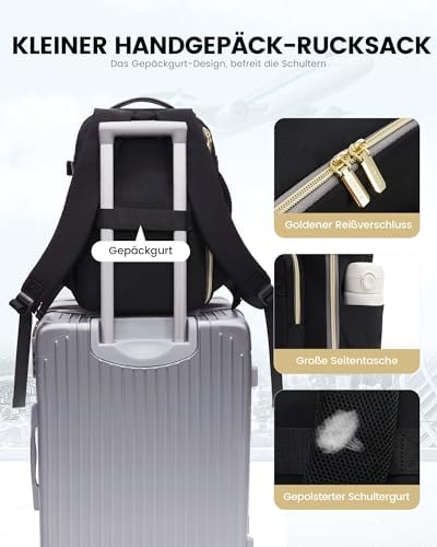 41gulukyysl. ac .jpg LOVEVOOK Ryanair Handgepäck für Damen Herren | Carry On Tasche 40x30x20cm | Eurowings Wizz Cabine Richtung | Laptop Komp