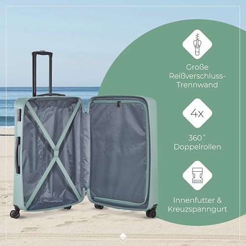 41h4lz6ei8l. ac .jpg Travelite Beautycase Hartschale Handgepäck, 36 cm, 17 Liter - Kosmetikkoffer mit Organizer- und Aufsteckfunktion für Rei
