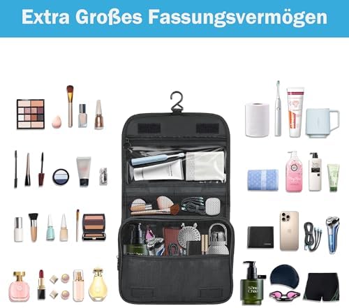 41h9ypc4gfl. ac .jpg C-easb Kulturtasche zum Aufhängen für Badezimmer, gehende Reise-Kulturtasche für Damen und Herren