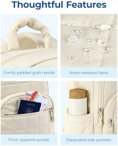 41iiwnit0al. ac 1.jpg Bagsmart Laptop Rucksack für Frauen Schwarz Reiserucksack Schulrucksack Teenager