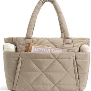 Bagsmart Groß Kapazität Damen Shopper Tasche mit Gepäckgurt Reise Arbeits Schule Strandurlaub