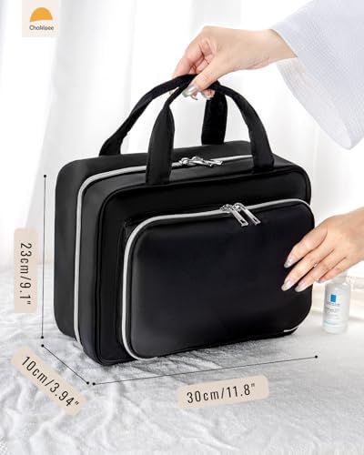 41itdxfc2l. ac .jpg Chakipee Wasserdichte Reisekulturbeutel zum Aufhängen für Damen – Leichte Waschtasche mit Klarfenster, Ideal für Make-up