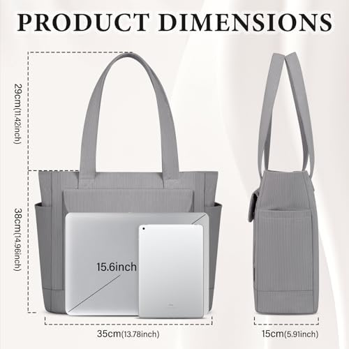 41jxzpjufol. ac .jpg IGOLUMON Handtaschen Damen mit Reißverschluss und Magnetischer Druckknopf für Arbeit und Reisen - Große Tasche zum Trage