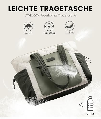 41kbqqofvl. ac .jpg LOVEVOOK Große Arbeitstasche für Damen mit Laptoptasche und Bürotasche OEKO-TEX STANDARD 100 Reise-Re Modelo LOVEVOOK Le