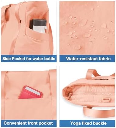 41l0xqhvfll. ac .jpg Bagsmart Damen Wasserdichte Einkaufstasche für Arbeit und Reisen mit vielen Taschen