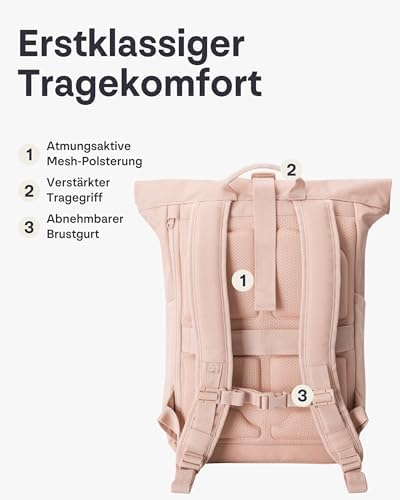 41l89lkilzl. ac .jpg Johnny Urban Rucksack Damen und Herren - Allen Medium - Wasserabweisend - Mit Laptopfach für Uni, Fahrrad und Business -