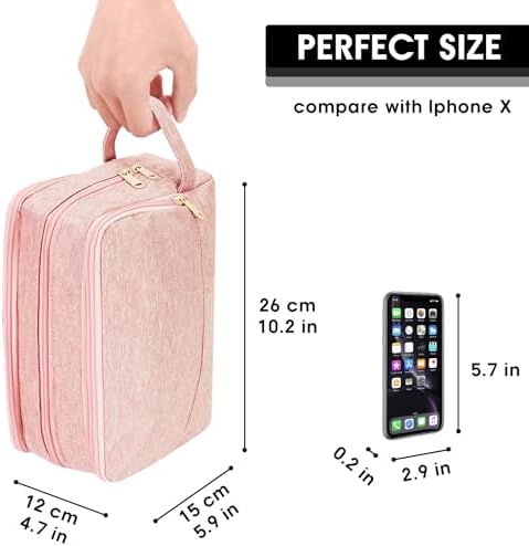 41lqdvh2ral. ac .jpg WANDF Kulturbeutel Damen Reise Kulturbeutel Toilettenorganizer Kulturbeutel Kosmetiktasche