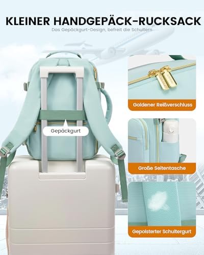 41lze1axwl. ac .jpg LOVEVOOK Ryanair Handgepäck für Damen Herren | Carry On Tasche 40x30x20cm | Eurowings Wizz Cabine Richtung | Laptop Komp