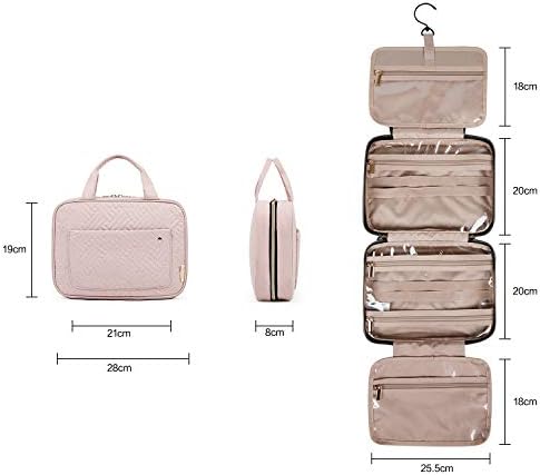 41mdjm6oycl. ac .jpg Bagsmart Kulturbeutel für Damen zum Aufhängen, Transparente Kosmetiktasche, Reisetaschentasche