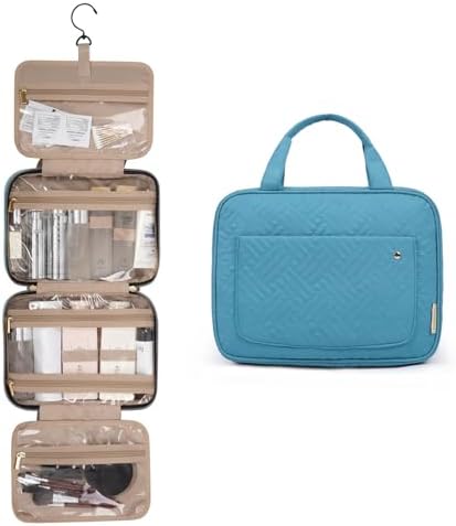 41n303b4a2l. ac .jpg Bagsmart Kulturbeutel für Damen zum Aufhängen, Transparente Kosmetiktasche, Reisetaschentasche