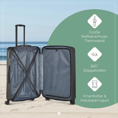 41nn3yswyal. ac .jpg Travelite Beautycase Hartschale Handgepäck, 36 cm, 17 Liter - Kosmetikkoffer mit Organizer- und Aufsteckfunktion für Rei