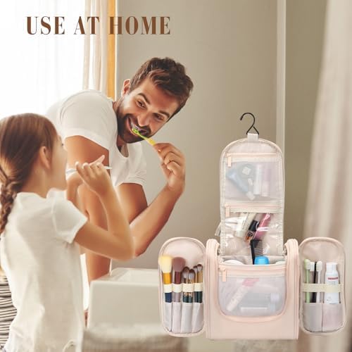 41og wogmcl. ac .jpg Skycase Kulturbeutel zum Aufhängen - Reise-Kulturbeutel für Damen mit wasserabweisender Oberfläche und Haken - 7 Organiz